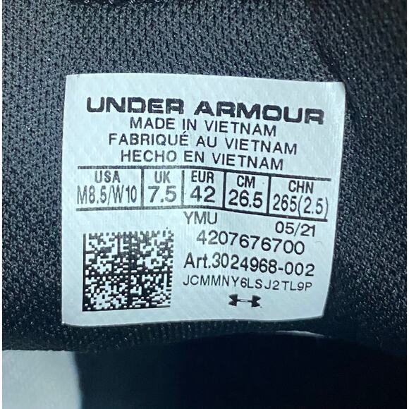 Under Armor Flow Futr X 2 Basketball Shoes Unisex M8.5 W10 White Black Gold - Picture 3 of 9